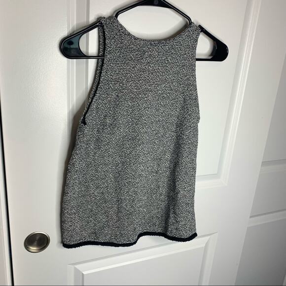 Madewell Knit Grey Swing Fringe Trim Tank Size XXS - Picture 6 of 6